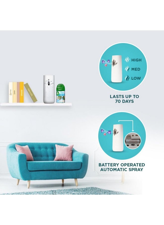 Air Wick 250 ml - Beach Walk (Turquoise Oasis), Freshmatic Automatic Air Freshener Refill | 2600 Sprays Guaranteed | Automatic Room Freshener, Bathroom Freshener and Room Spray