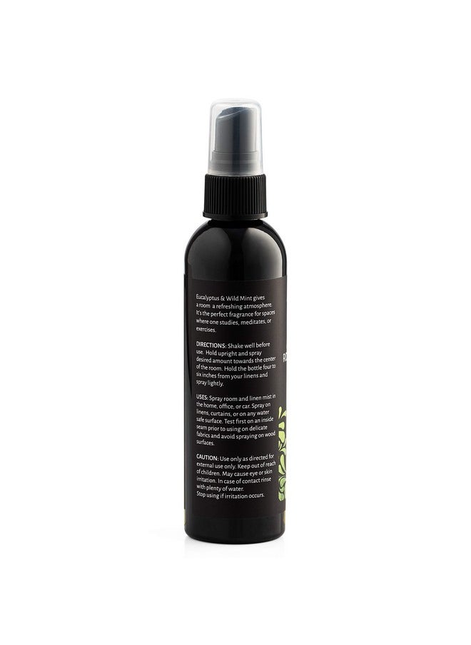 Aromasong Eucalyptus & Wild Mint Linen and Room Spray, Natural Aromatic Mist, Relax Your Body & Mind, Perfect as a Bathroom Spray Air Freshener Pillow Mist