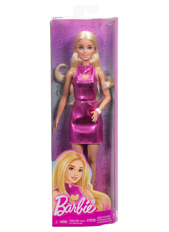 Fashionistas® Doll - Pink Dress Heart Cutout