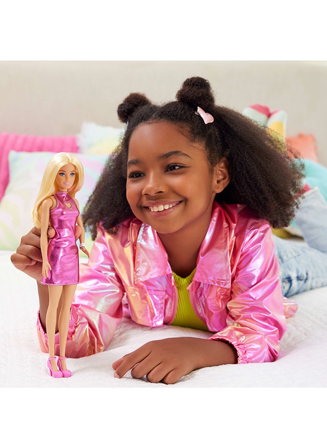 Fashionistas® Doll - Pink Dress Heart Cutout