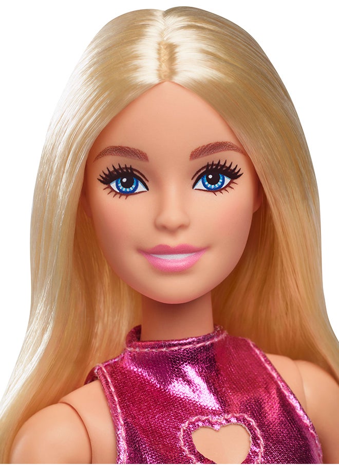 Fashionistas® Doll - Pink Dress Heart Cutout