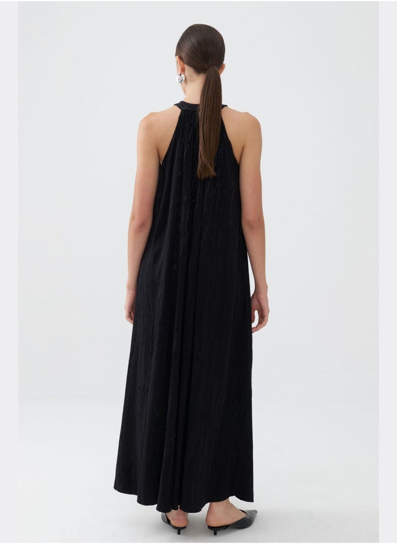 Floral Halter Maxi Dress