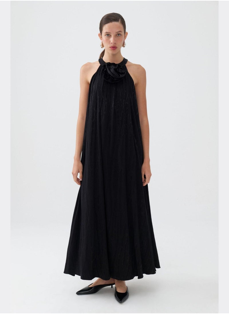 Floral Halter Maxi Dress