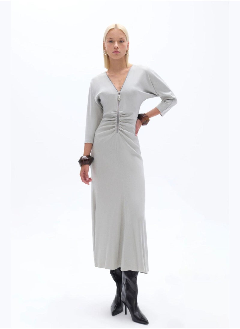 Zipper Front Dress