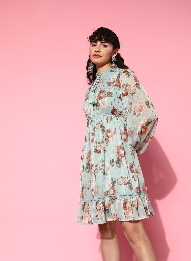 Floral Chiffon Dress