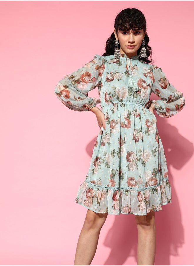 Floral Chiffon Dress