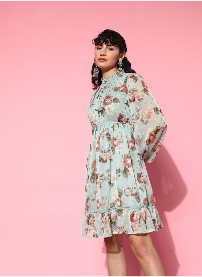 Floral Chiffon Dress