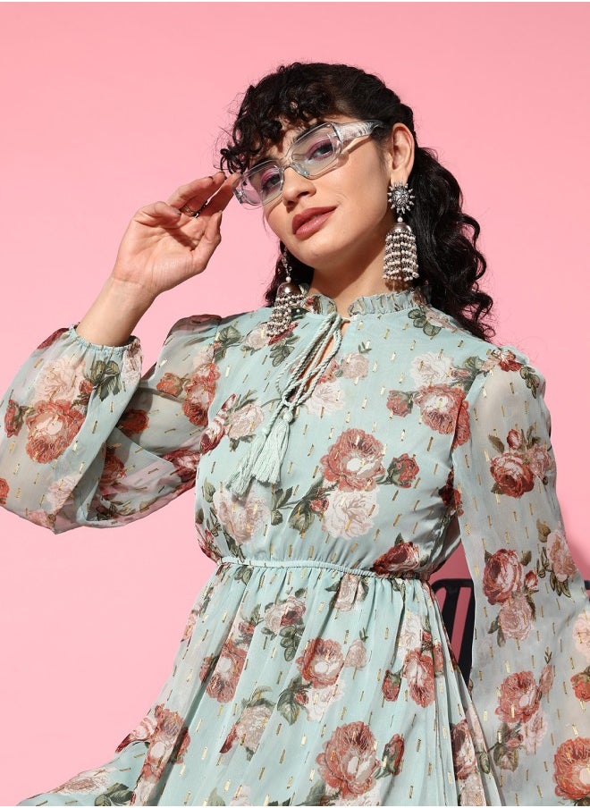 Floral Chiffon Dress