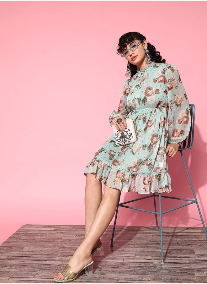 Floral Chiffon Dress