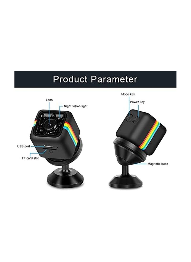 Spy Mini Hidden Camera Portable Tiny Rechargeable Battery Powered HD 1080P Night Vision Motion Activated Micro Digital Recorder For Home Office Car Drone
