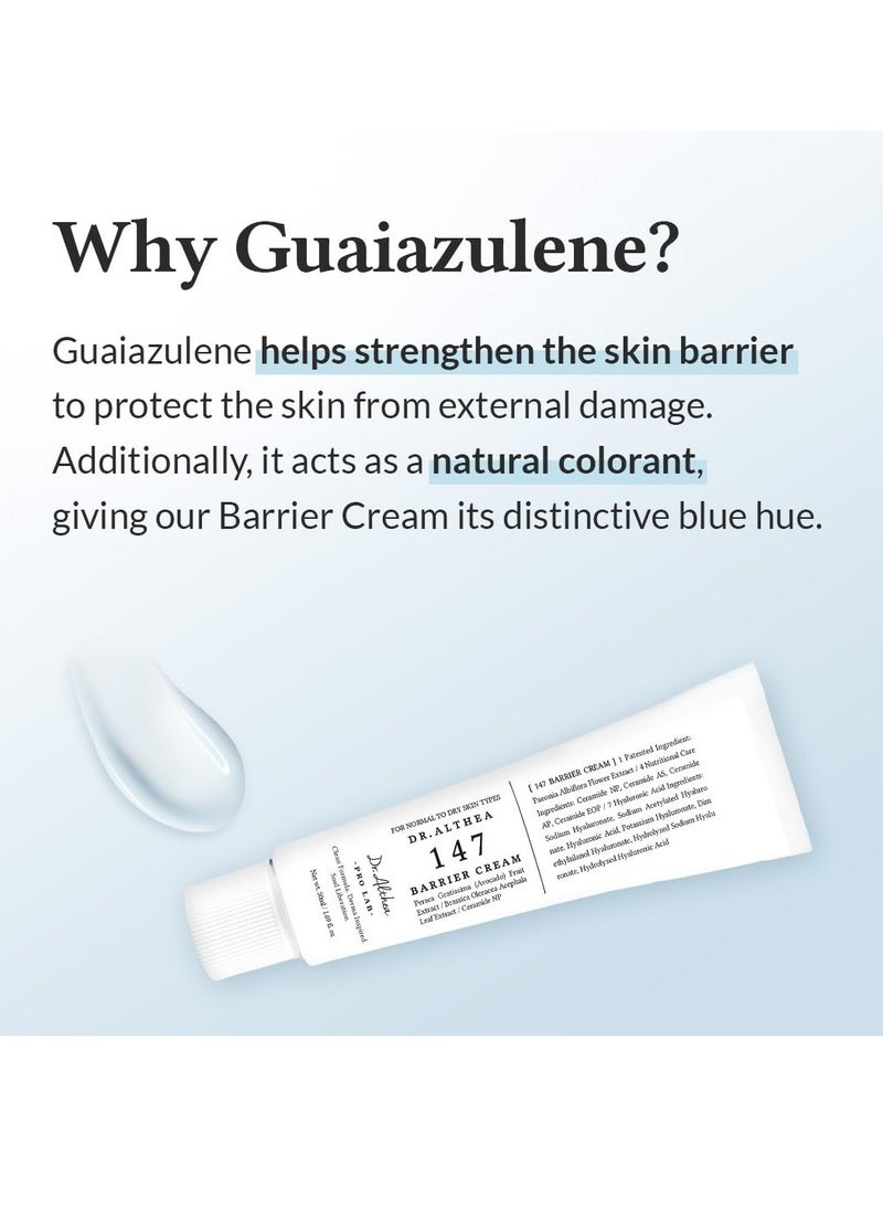Dr.Althea 147 Barrier Cream | Daily Skin Barrier Care | Deep Hydrating with Hyaluronic Acid & Ceramides | Korean Vegan Skincare for All Skin Types | 1.7 Fl Oz