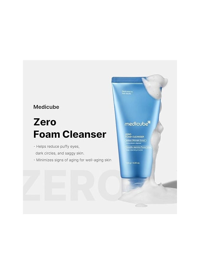 medicube Zero Foam Cleanser for Sensitive Skin - Sebum Control, Moisture Balance, and Pore Minimization | Korean Skincare