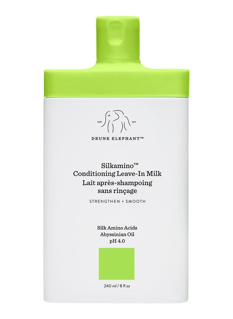 Drunk Elephant Silkamino Conditioning Leave-In Milk | Smooths, Repairs & Strengthens | 240ml