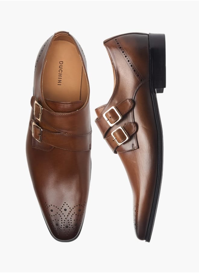 Men's Solid Slip-On Monk Shoes