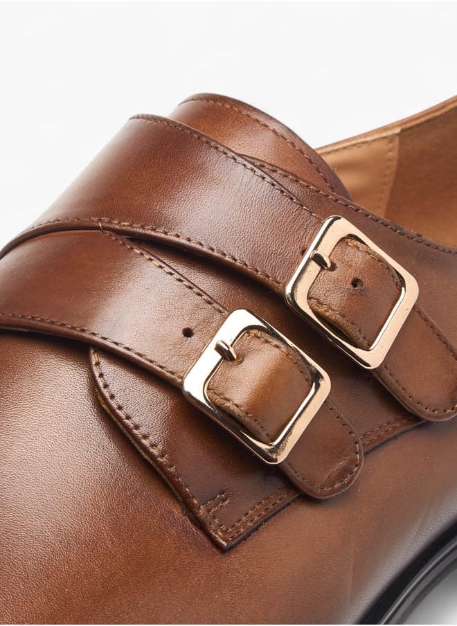 Men's Solid Slip-On Monk Shoes