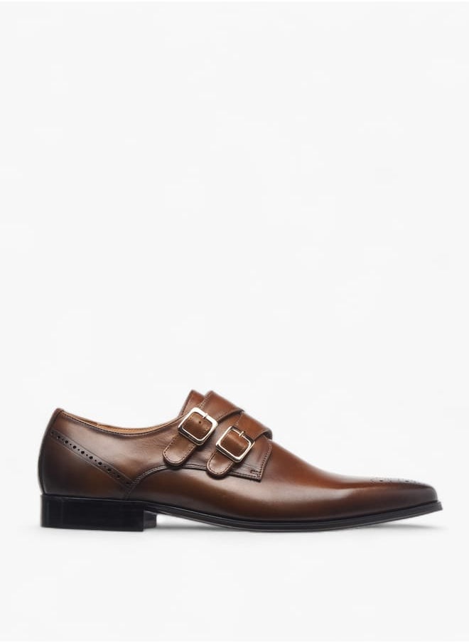 Men's Solid Slip-On Monk Shoes
