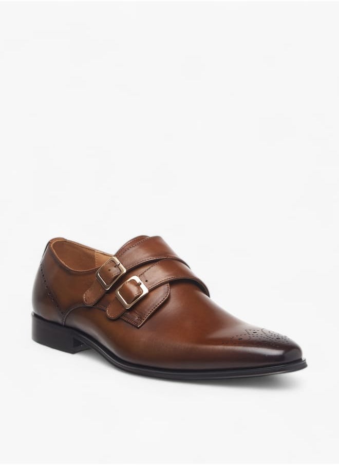 Men's Solid Slip-On Monk Shoes