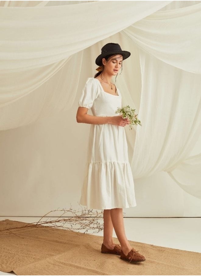 Tiered Cotton Dress