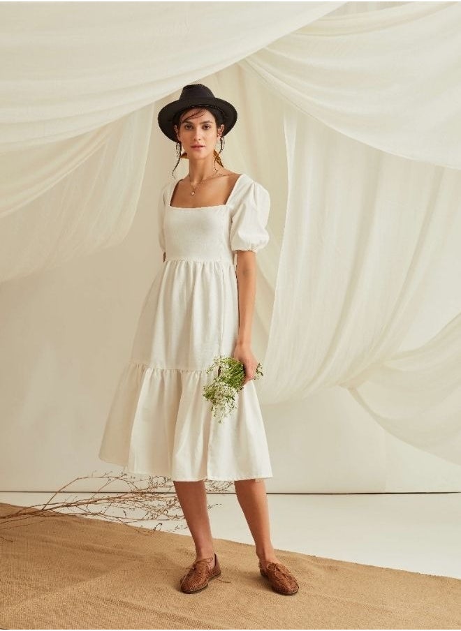 Tiered Cotton Dress