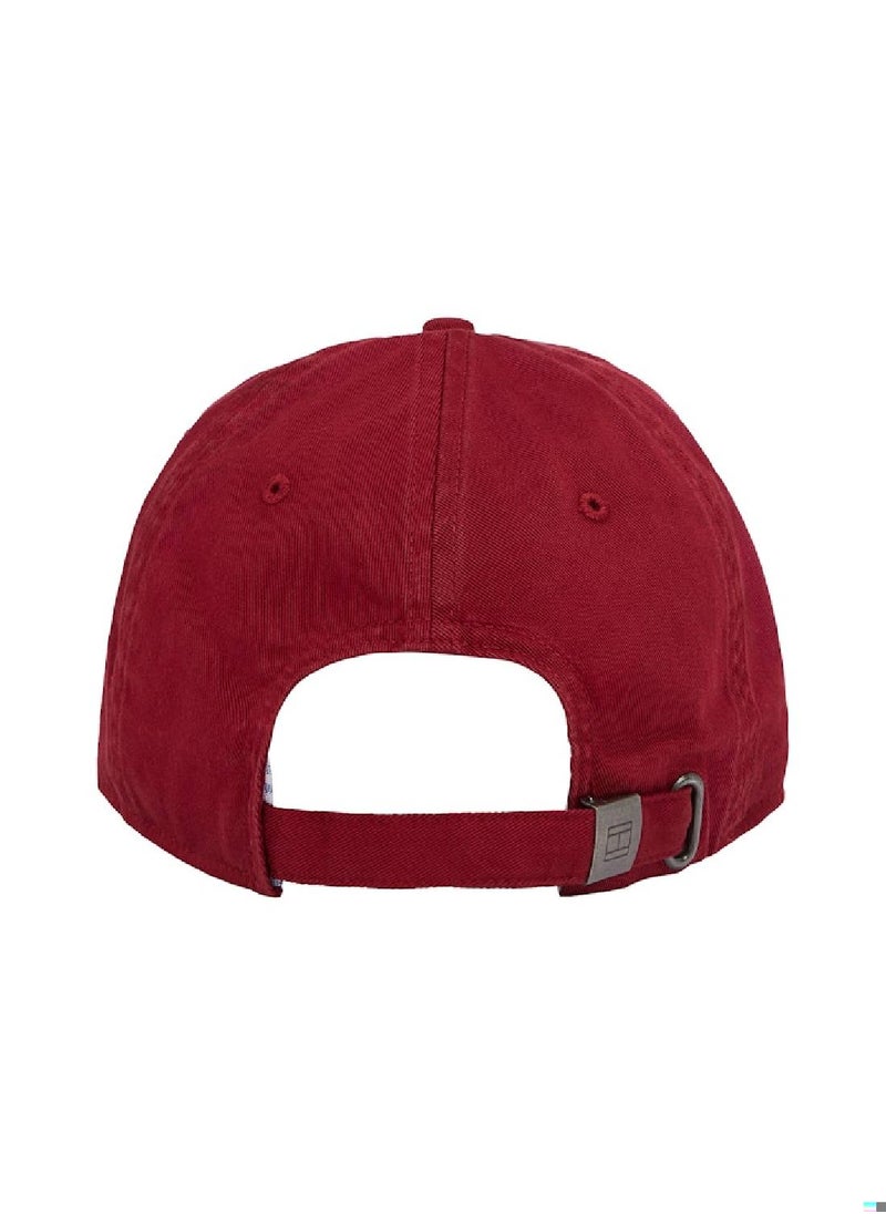 Men's Hilfiger Flag Baseball Cap - Cotton, Red