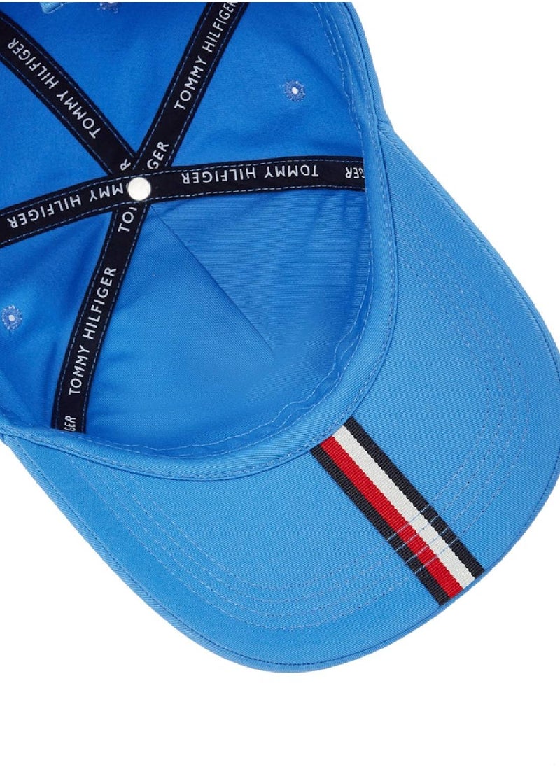 Men's Six-Panel Baseball Cap - Cotton, Blue