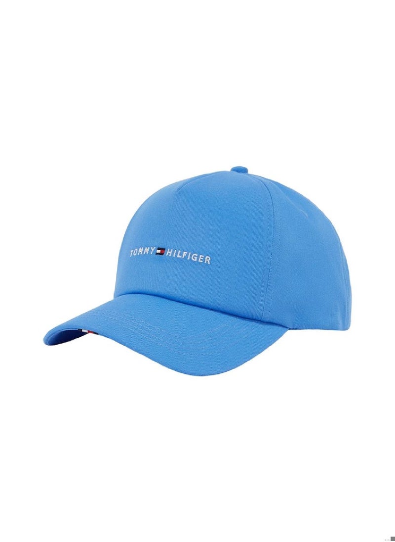 Men's Six-Panel Baseball Cap - Cotton, Blue