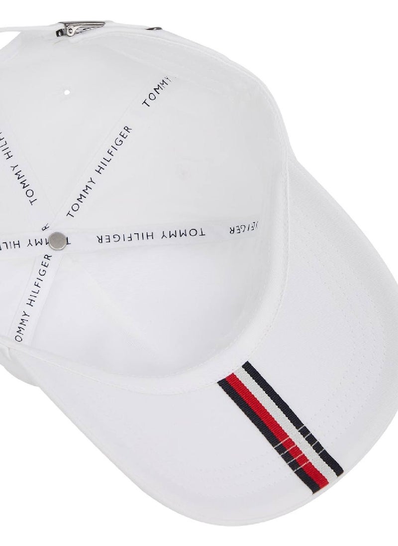 Men's Six-Panel Baseball Cap - Cotton, White