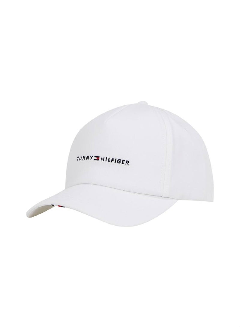 Men's Six-Panel Baseball Cap - Cotton, White
