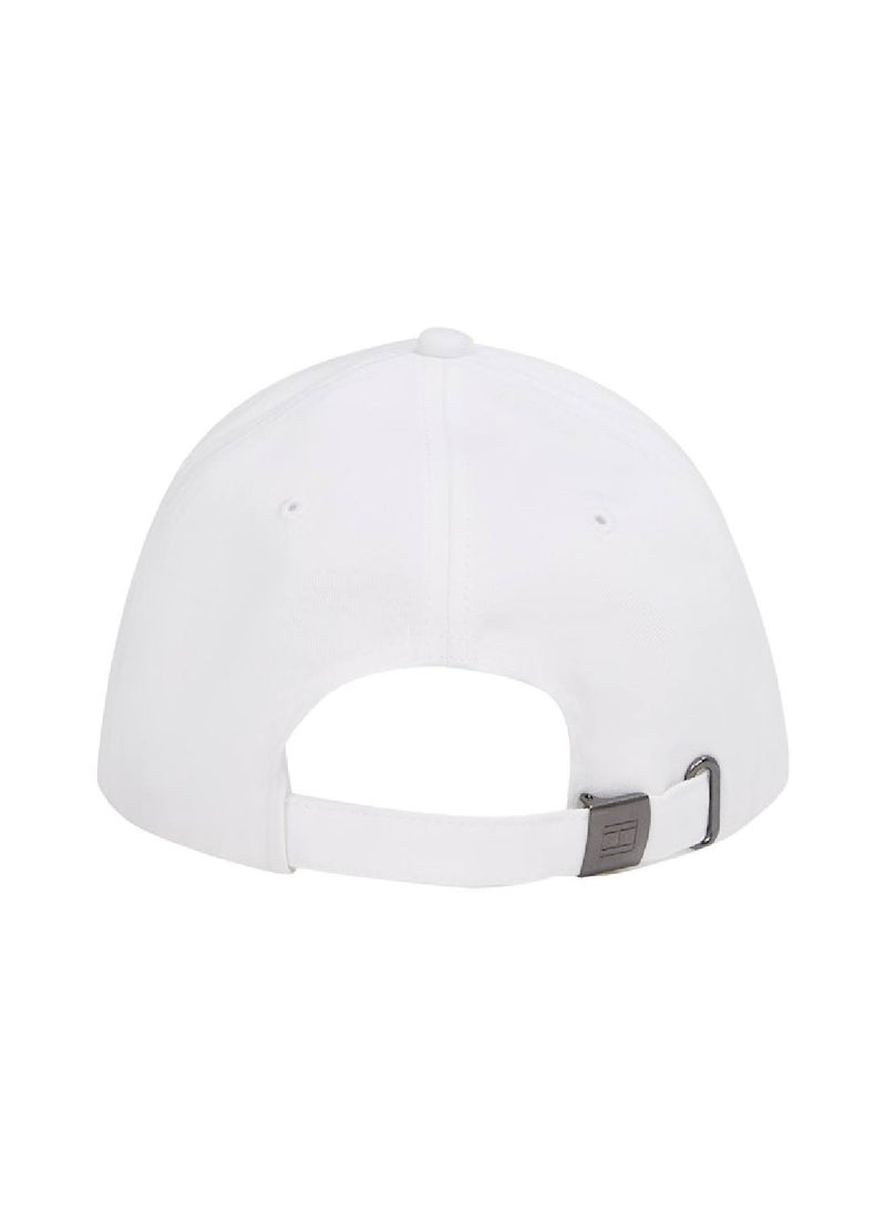 Men's Six-Panel Baseball Cap - Cotton, White