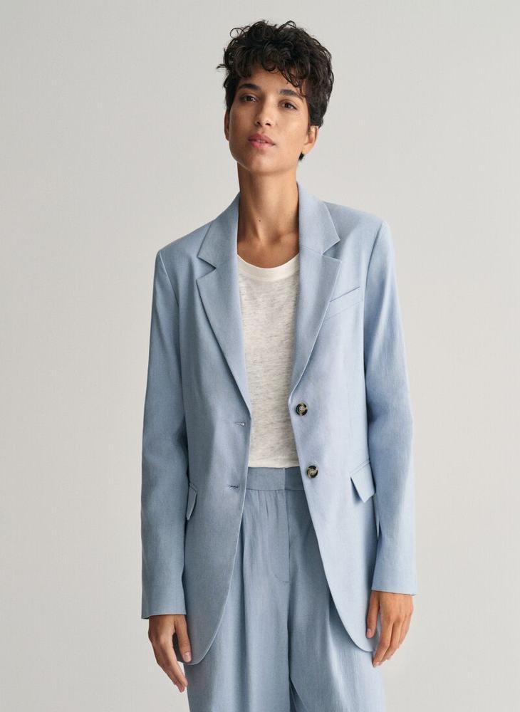 Regular Fit Stretch Linen Blazer