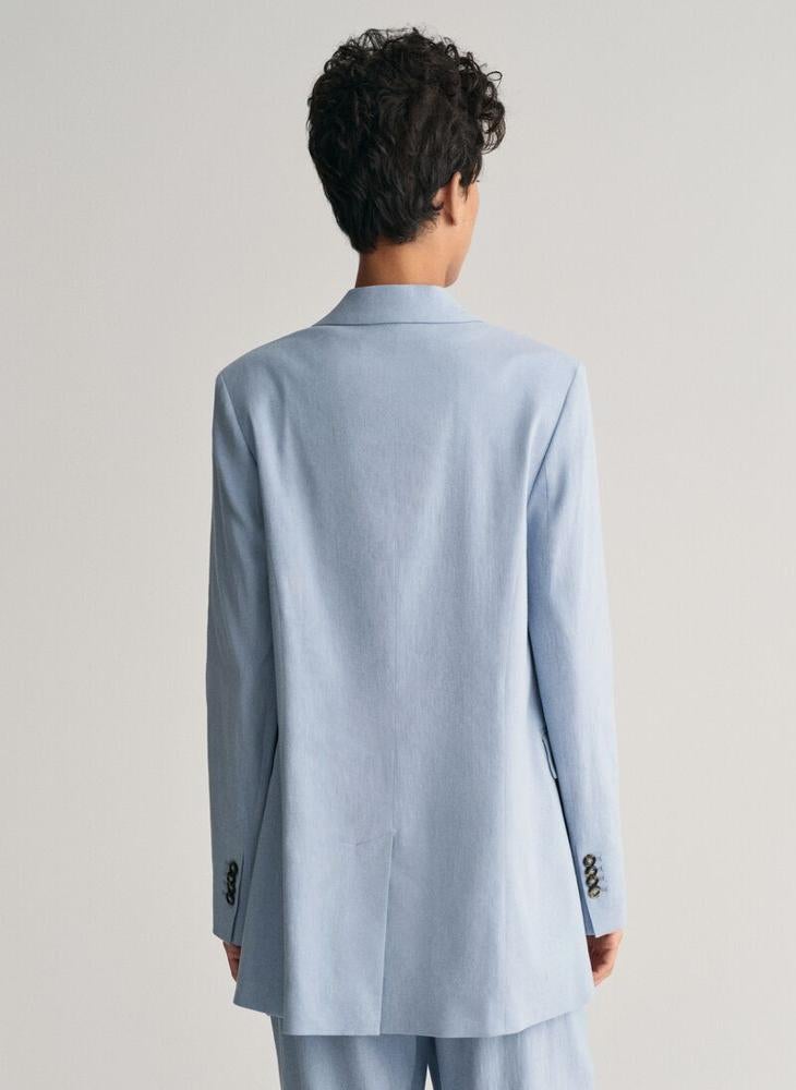 Regular Fit Stretch Linen Blazer
