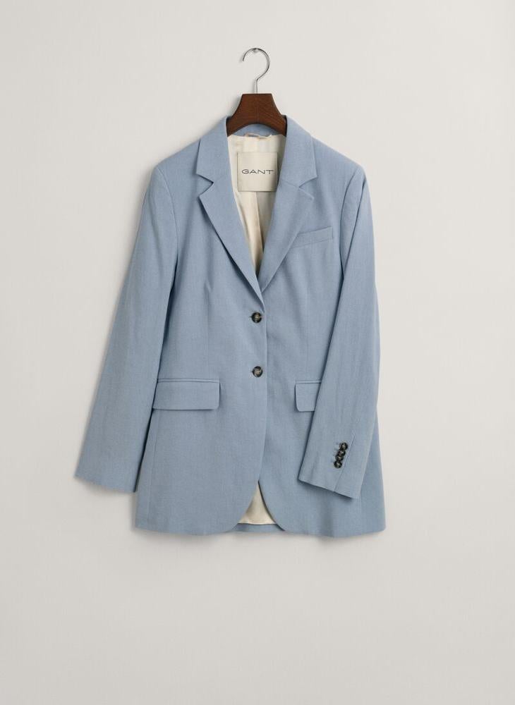 Regular Fit Stretch Linen Blazer