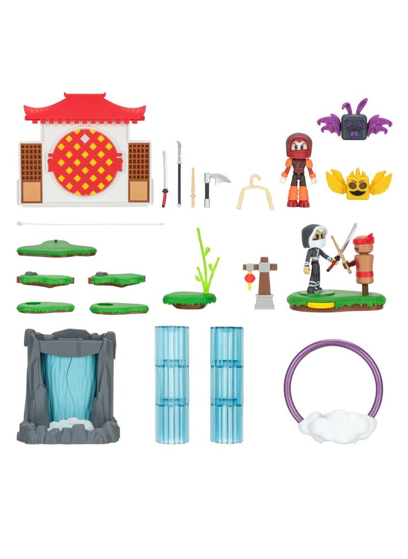 Dev Series Ninja Legends Valley | Interactive Playset | Collectible Figures | Exclusive Virtual Item Code Included | Perfect Gift for Gamers, Collectors and Kids