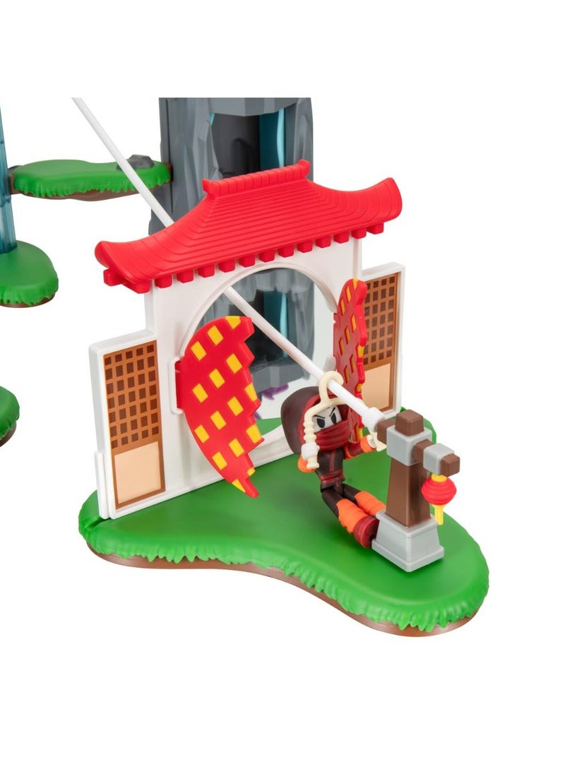 Dev Series Ninja Legends Valley | Interactive Playset | Collectible Figures | Exclusive Virtual Item Code Included | Perfect Gift for Gamers, Collectors and Kids