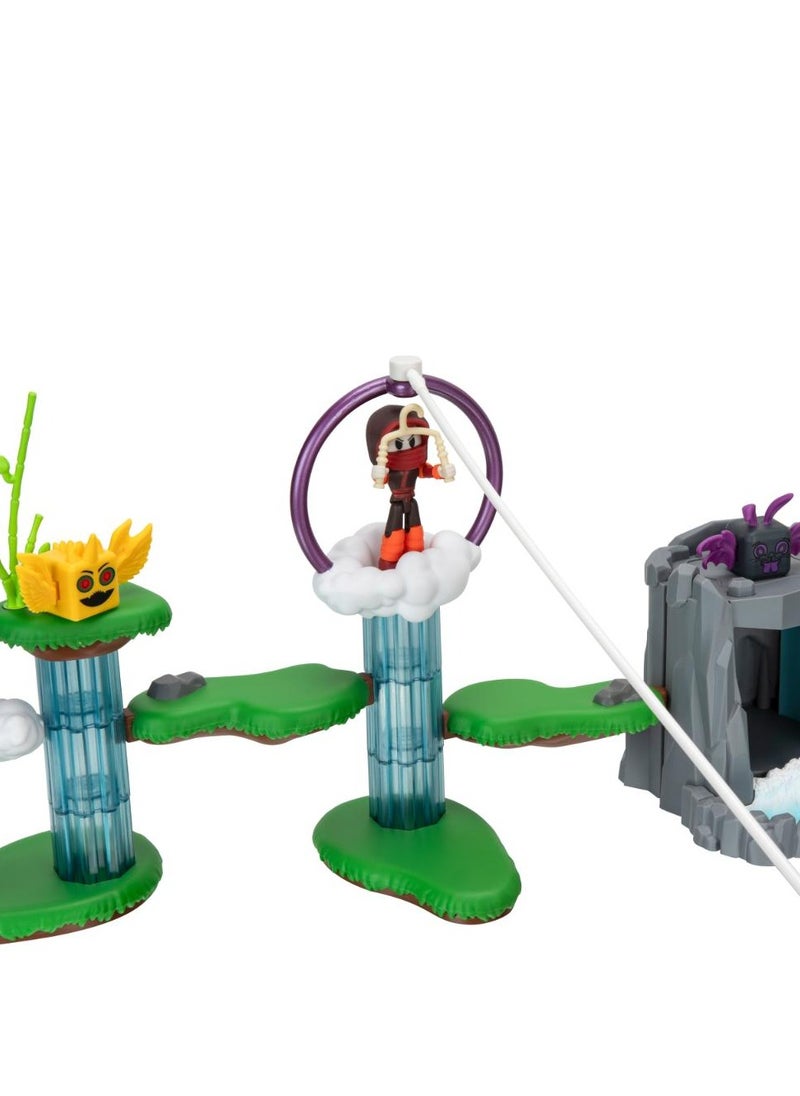 Dev Series Ninja Legends Valley | Interactive Playset | Collectible Figures | Exclusive Virtual Item Code Included | Perfect Gift for Gamers, Collectors and Kids