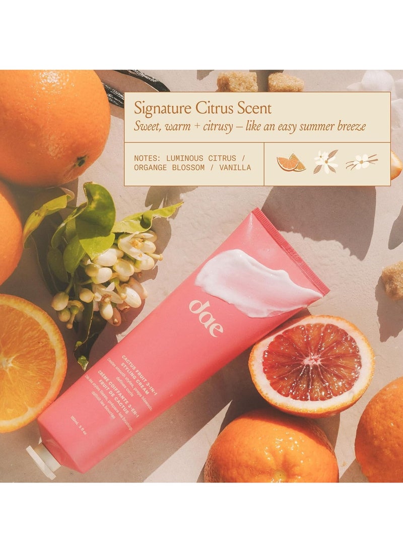 Cactus Fruit 3-In-1 Styling Cream - Smooth Styles, Prep Shiny Blowouts, Defines Curls (5 oz.)