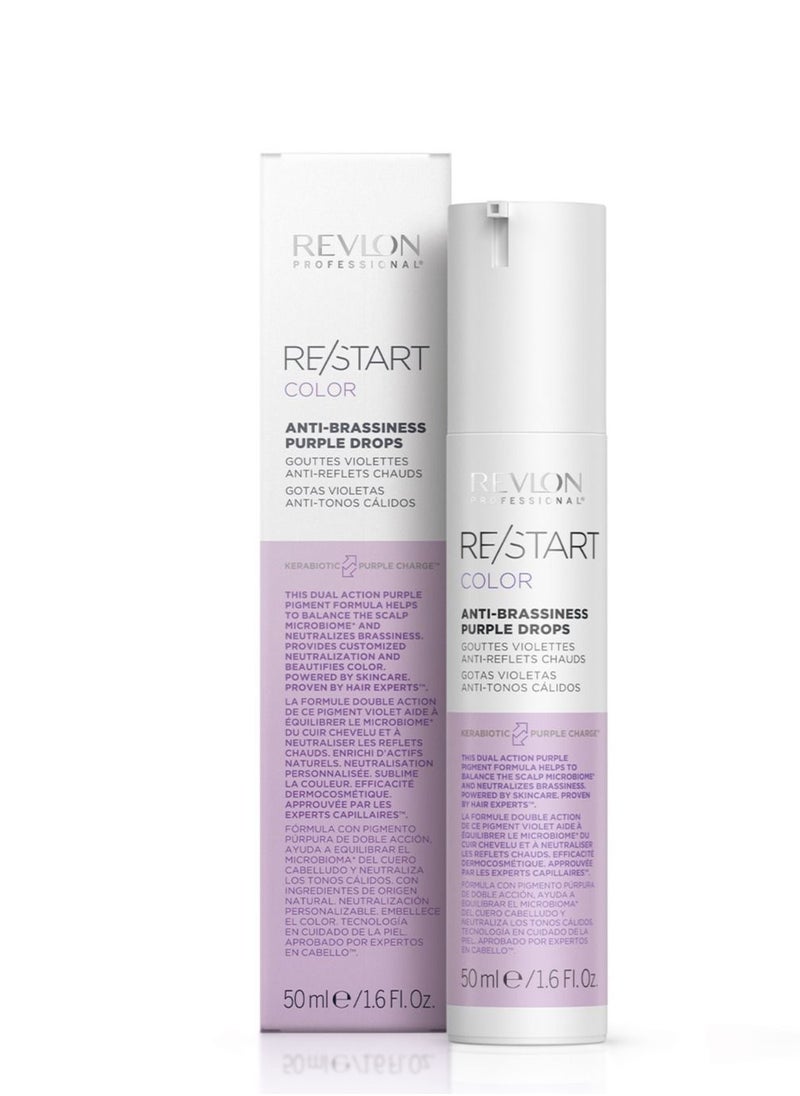 Restart Color Purple Anti Brassisness Drops 50 Ml