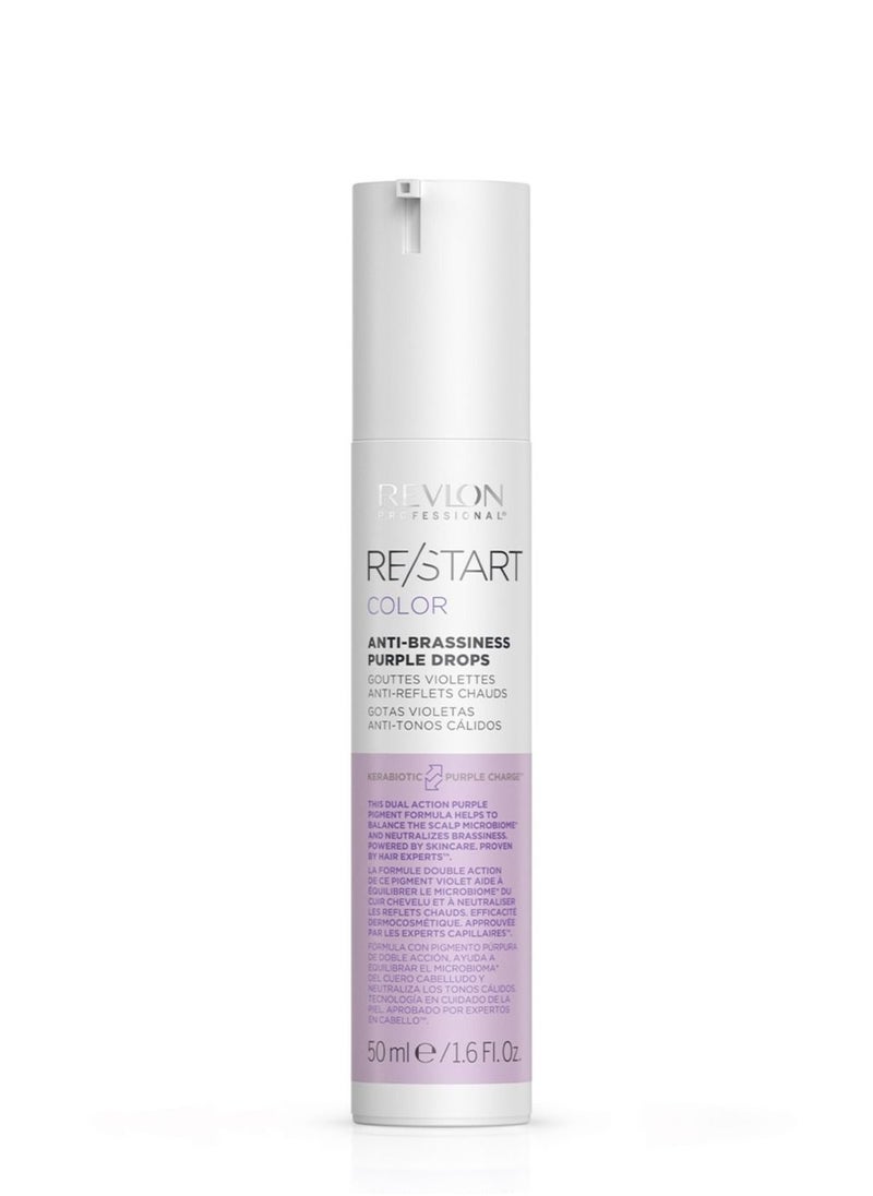 Restart Color Purple Anti Brassisness Drops 50 Ml