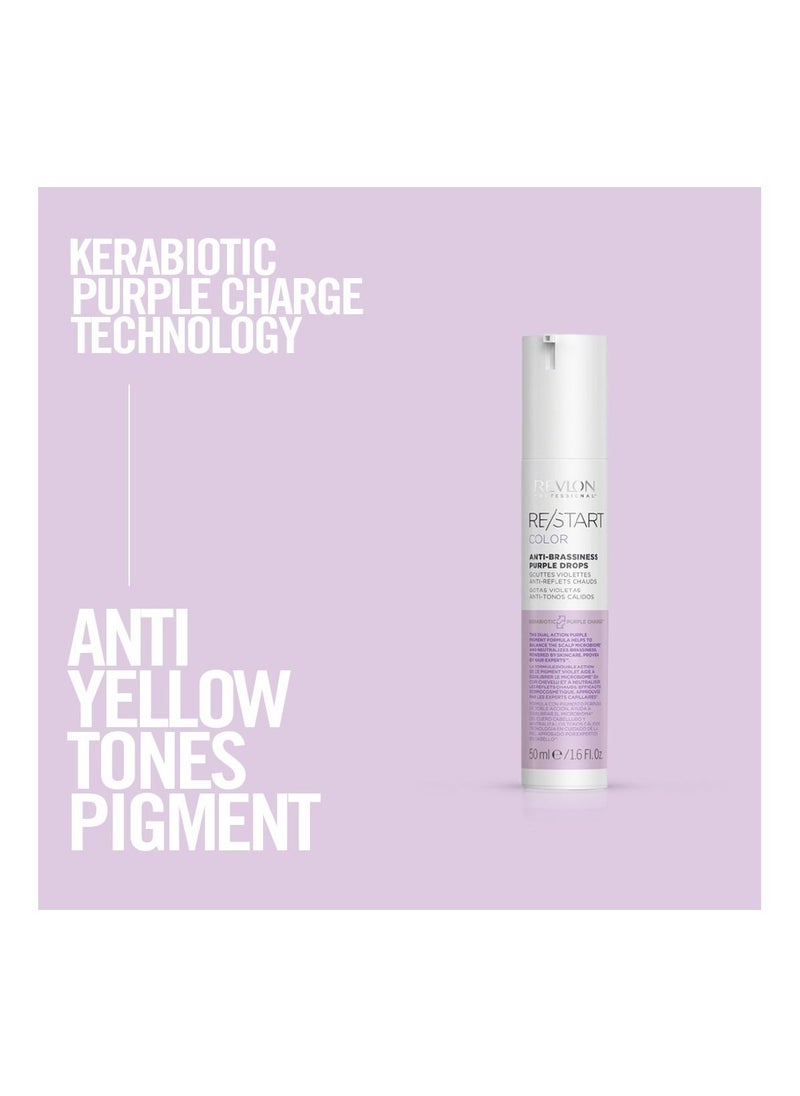Restart Color Purple Anti Brassisness Drops 50 Ml