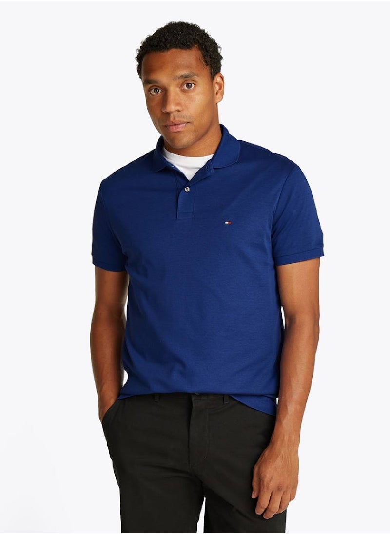 Men's Regular Fit Polo Shirt - Cotton, Blue