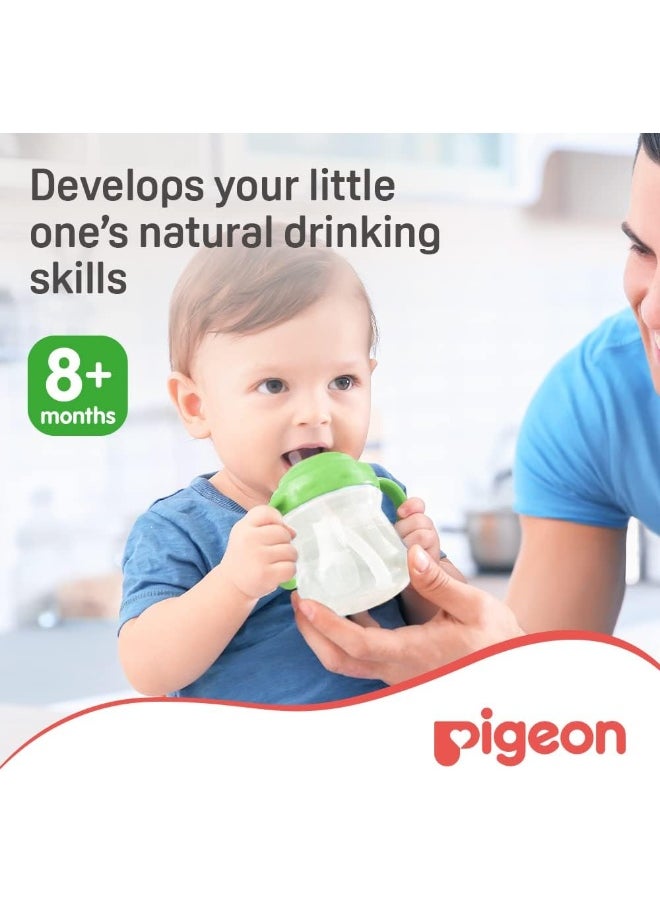 Magmag Straw Cup Step 3, Leak-Proof, Spill-Proof, Bpa Free, Green