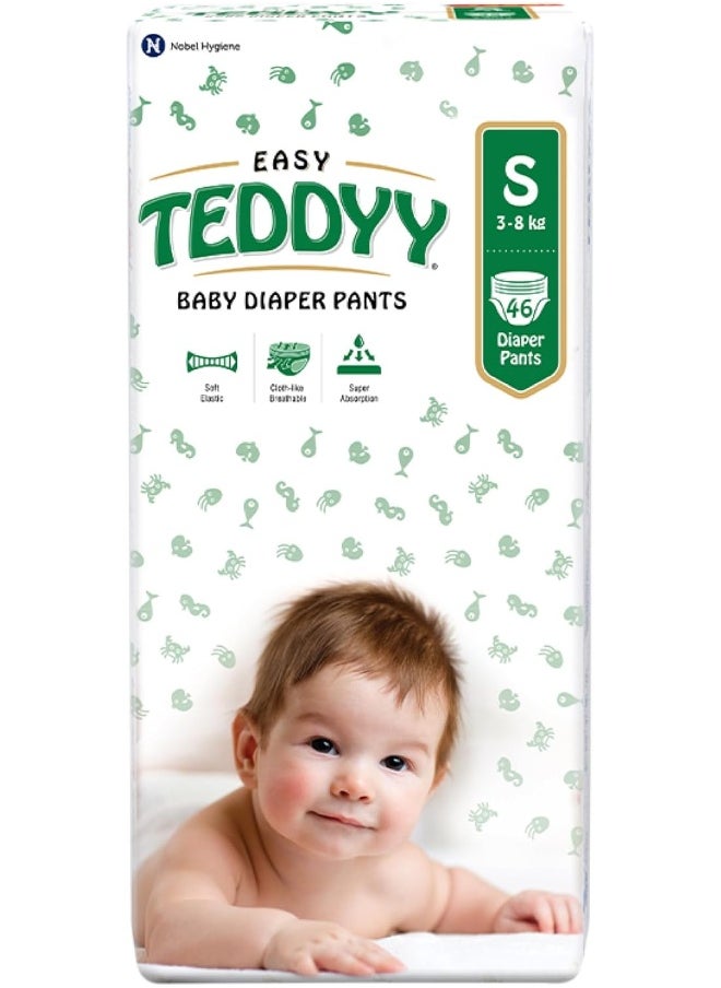 Teddyy Baby Easy Small Diaper Pants, 46-Piece