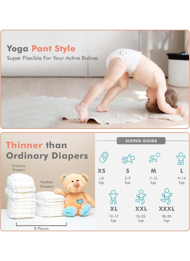 R for Rabbit Medium Size Premium Feather Diaper for Baby 7 to 12 kgs (26 Pack Offer)