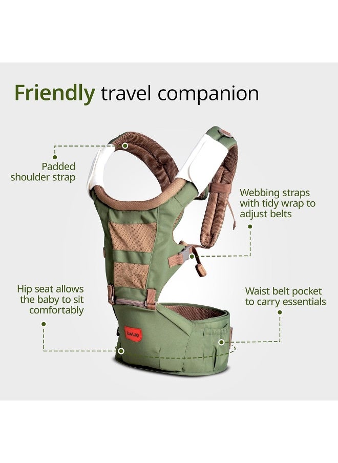 Luv Lap Royal Hip Seat Baby Carrier with 4 Carry Positions