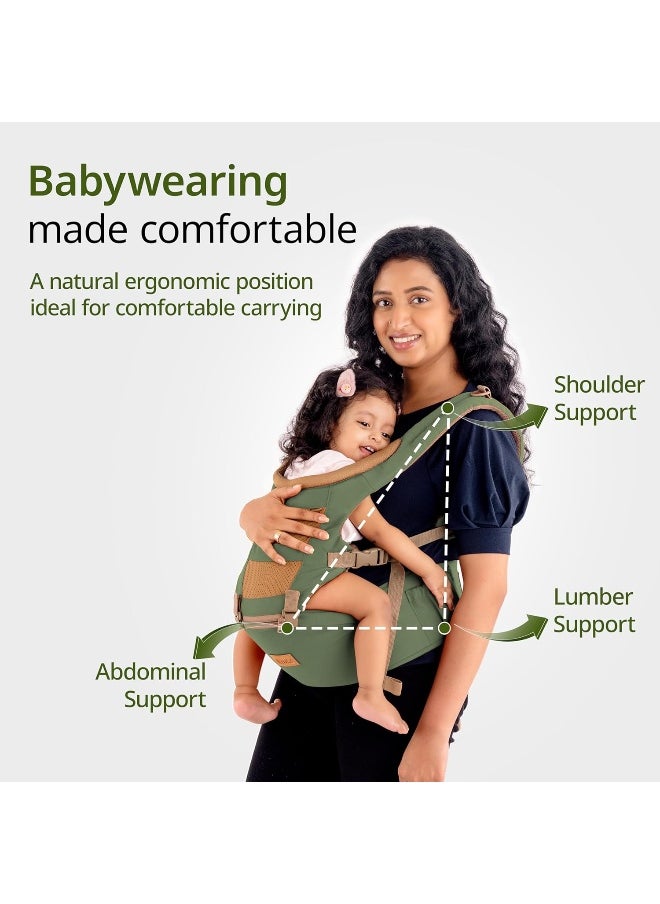 Luv Lap Royal Hip Seat Baby Carrier with 4 Carry Positions