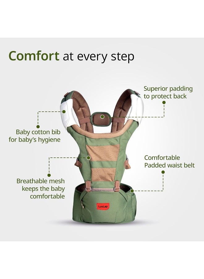 Luv Lap Royal Hip Seat Baby Carrier with 4 Carry Positions