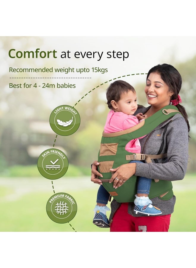 Luv Lap Royal Hip Seat Baby Carrier with 4 Carry Positions