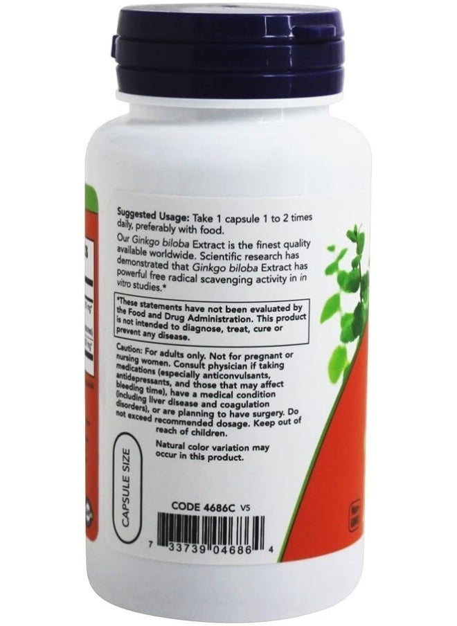 Foods Ginkgo Biloba 60 Mg 60 Veg Capsules