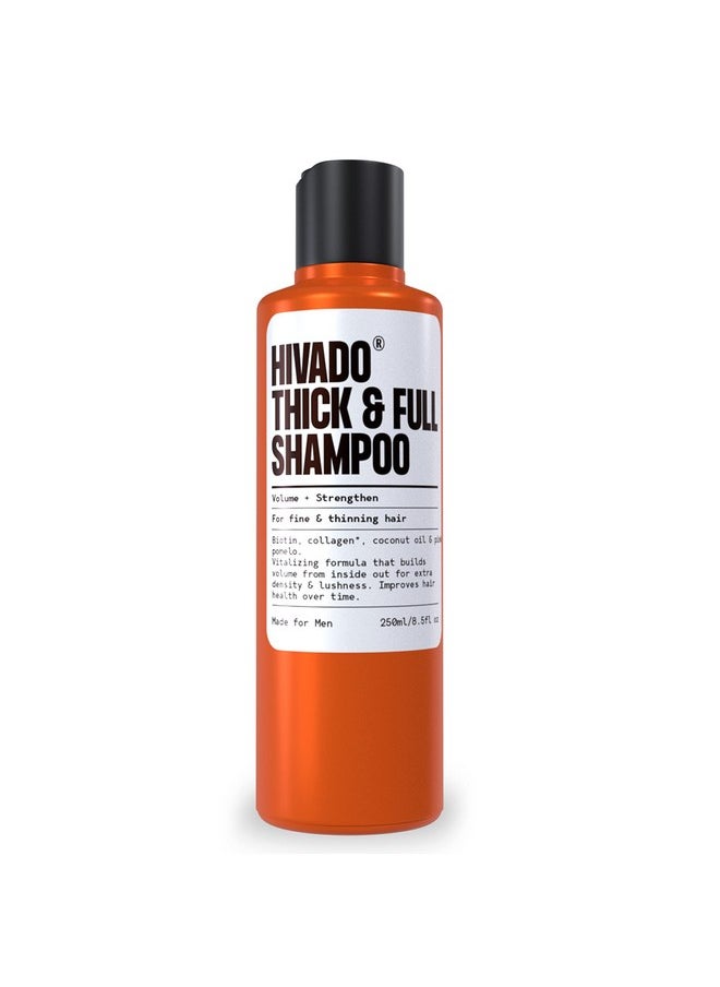 HIVADO Thick & Full Shampoo - Thinning And Limp Hair - Density And Lushness - Strengthen Root To Tip - Strong Hair - Non-Toxic For Men, 1 Count