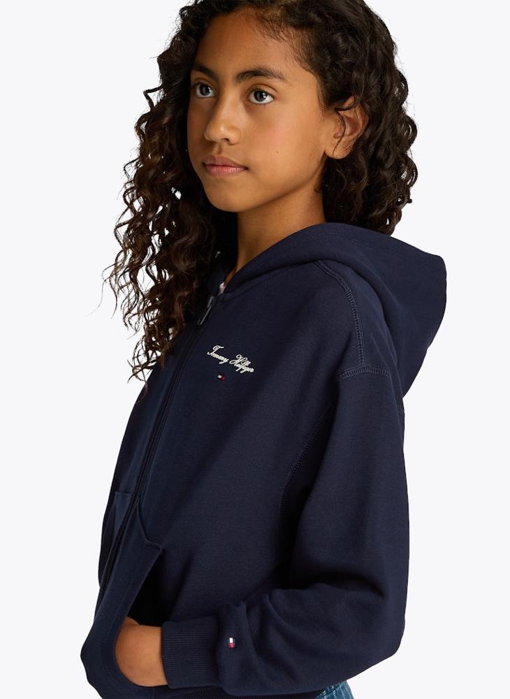 Youth Varsity Zip Through Hoodie